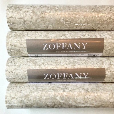 Zoffany Tapete 'Weathered Stone Uni' | Farbe: Kalkstein | 312639 | 4 Rollen