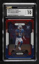 2023 Panini Prizm Rookies Red White & Blue Dorian Williams CGC 10 Gem Mint 2q4