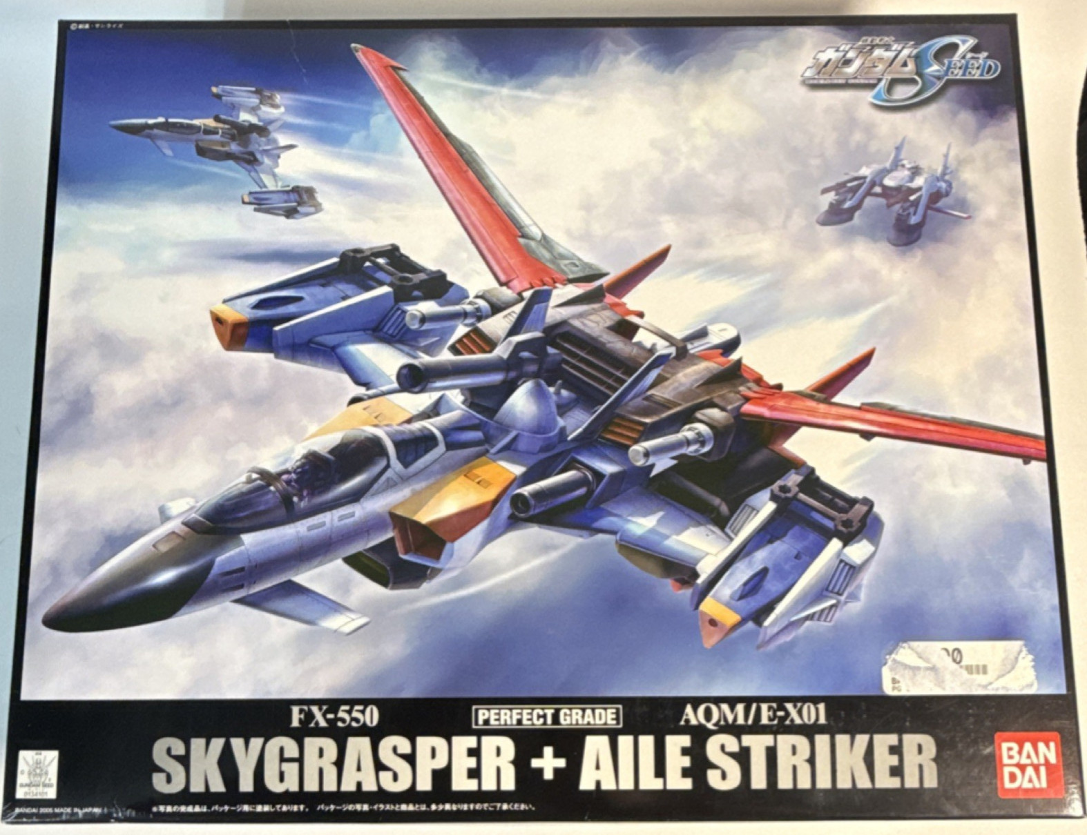 Bandai FX-550 Skygrasper + Aile Striker Perfect Grade Gundam Model Kit