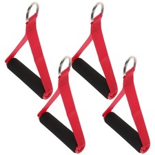 4 Pcs Cable Machine Rope Attachment Handles for Resistance Bands