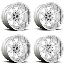 Set 4 20 Fuel D748 Hammer 20x10 6x5.5 -18mm Chrome Wheels Lifted Truck Suv Rims