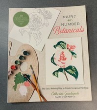 Paint-by-Number Botanicals Art Book