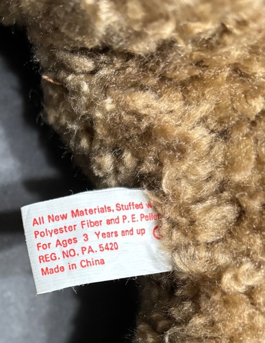 First & Main Traveler Bear Plush Vtg #1005 Plaid Bow Corduroy Paws Inner Ears - Picture 6 of 14