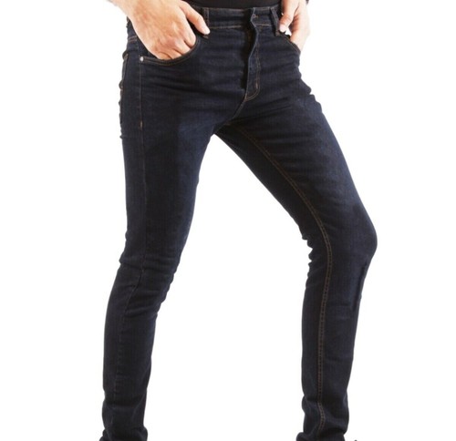 Pantalones de mezclilla ajustados para hombre súper elásticos cortos regulares largos todas las tallas - Imagen 3 de 9