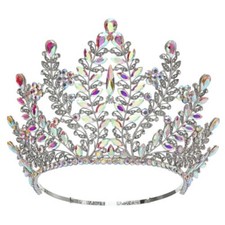 Luxury Wedding Crown Big Rhinestone Banquet Tiara Party Costume Hair Jewelry