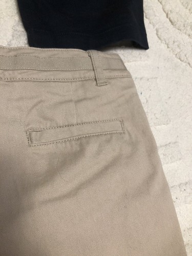 Uniform School Nautica Girls Shorts Size 10 NWOT 2 Pairs Navy & Khaki - Picture 7 of 13