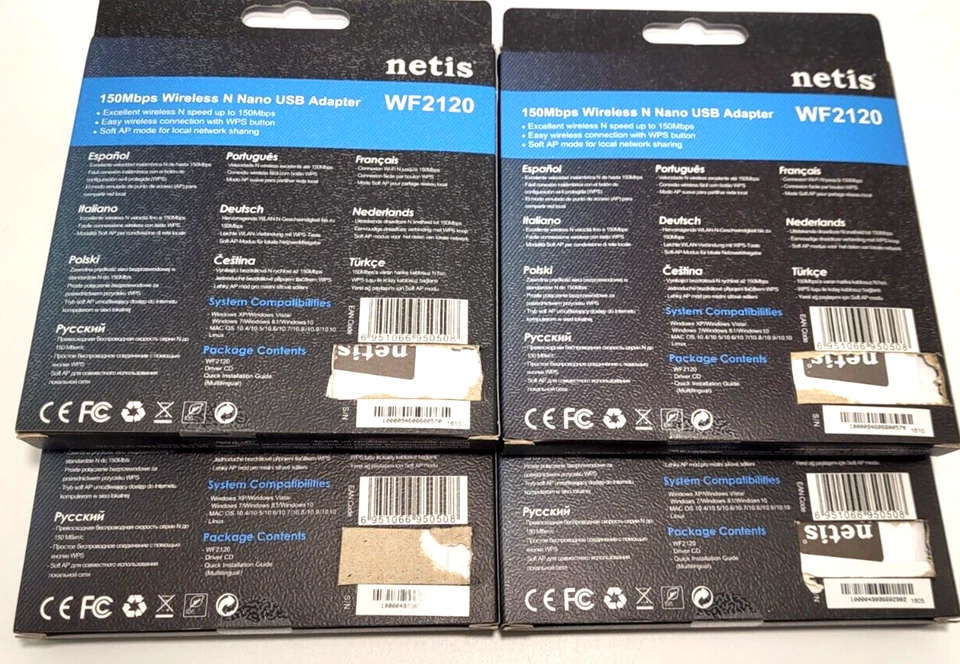 Netis WF2120 150Mbps Wireless N Nano USB Adapter Windows, MAC, Linux *NEW* - Image 3 of 3