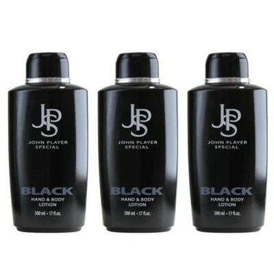 John Player Special Black Hand & Body Lotion, 3 x 500 ml