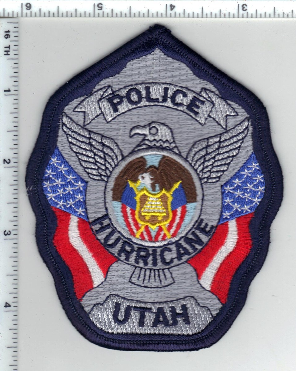 Hurricane Police (Utah) Shoulder Patch from the 1980's | eBay