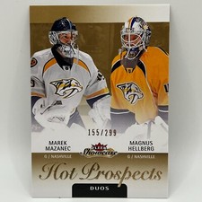 2013-14 Fleer Showcase Marek Mazanec/Magnus Hellberg RC #136 /299