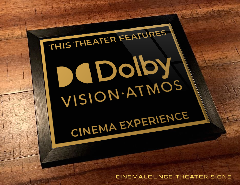 Dolby TrueHD プレート非売品 2個 Dolby Atmosシール付き Framed Dolby TrueHD プレート非売品 2個 Dolby Atmosシール付き Framed