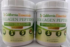 2 PACK Collagen Protein Peptides Bovine Hydrolyzed Type I+III Grass Fed 2 LBS
