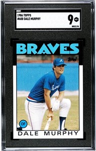 1986 Topps #600 Dale Murphy SGC 9 MINT