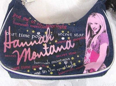 Sac Hannah Montana Miley Cyrus - Denim Bleu - VINTAGE RARE - Neuf Avec étiquettes