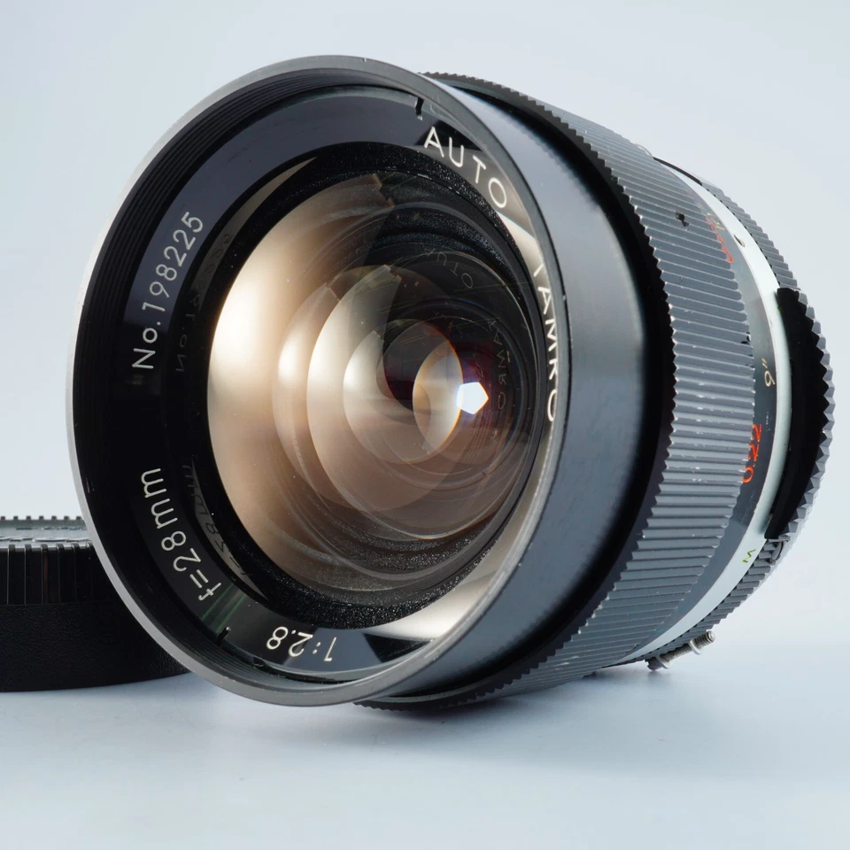 RARE EX+5 Tamron Auto 28mm F/2.8 Engraving Error "TAMRO" MF Lens For Nikon JAPAN
