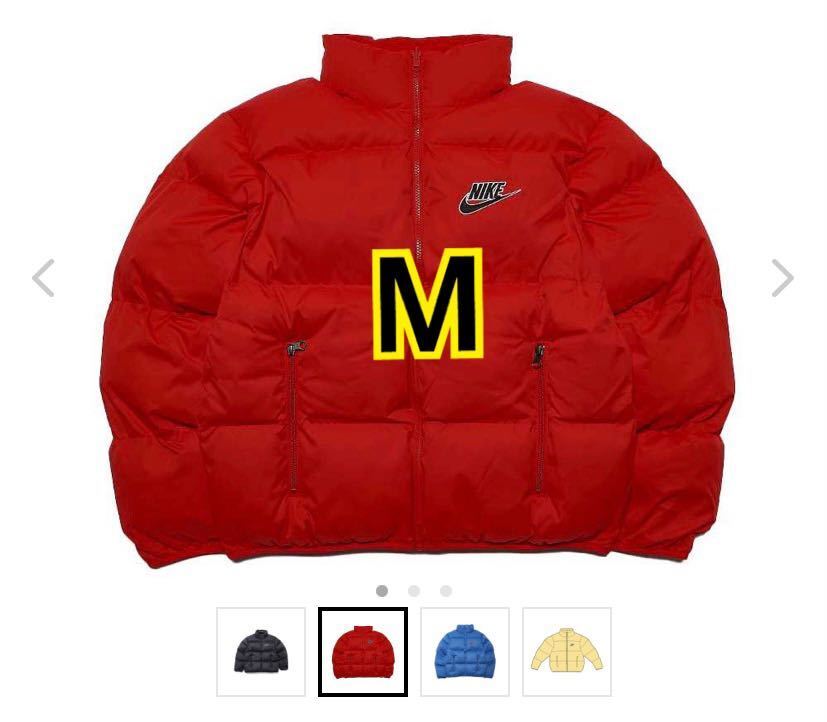 New M Size Supreme Nike Reversible Puffy Jacket Red RED Supreme 