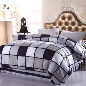 Striped Double 100% Cotton Bed Quilt/Doona/Duvet 3Pcs Cover Set
