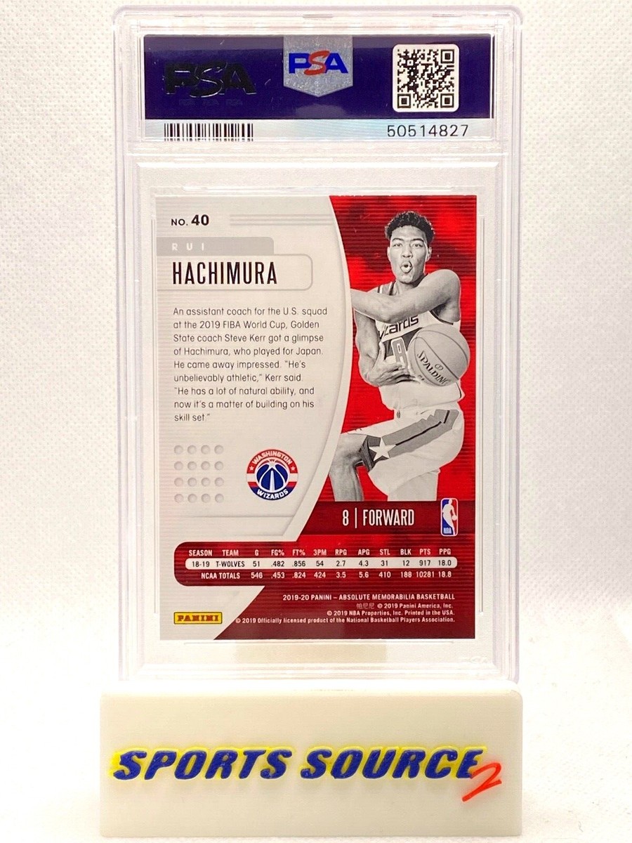 Rui Hachimura 2019 Panini Absolute Memorabilia Rookie Card