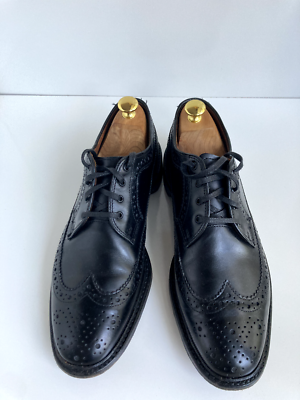 Allen Edmonds Regent Street Perforated Wing Tip In Black  display picture 2