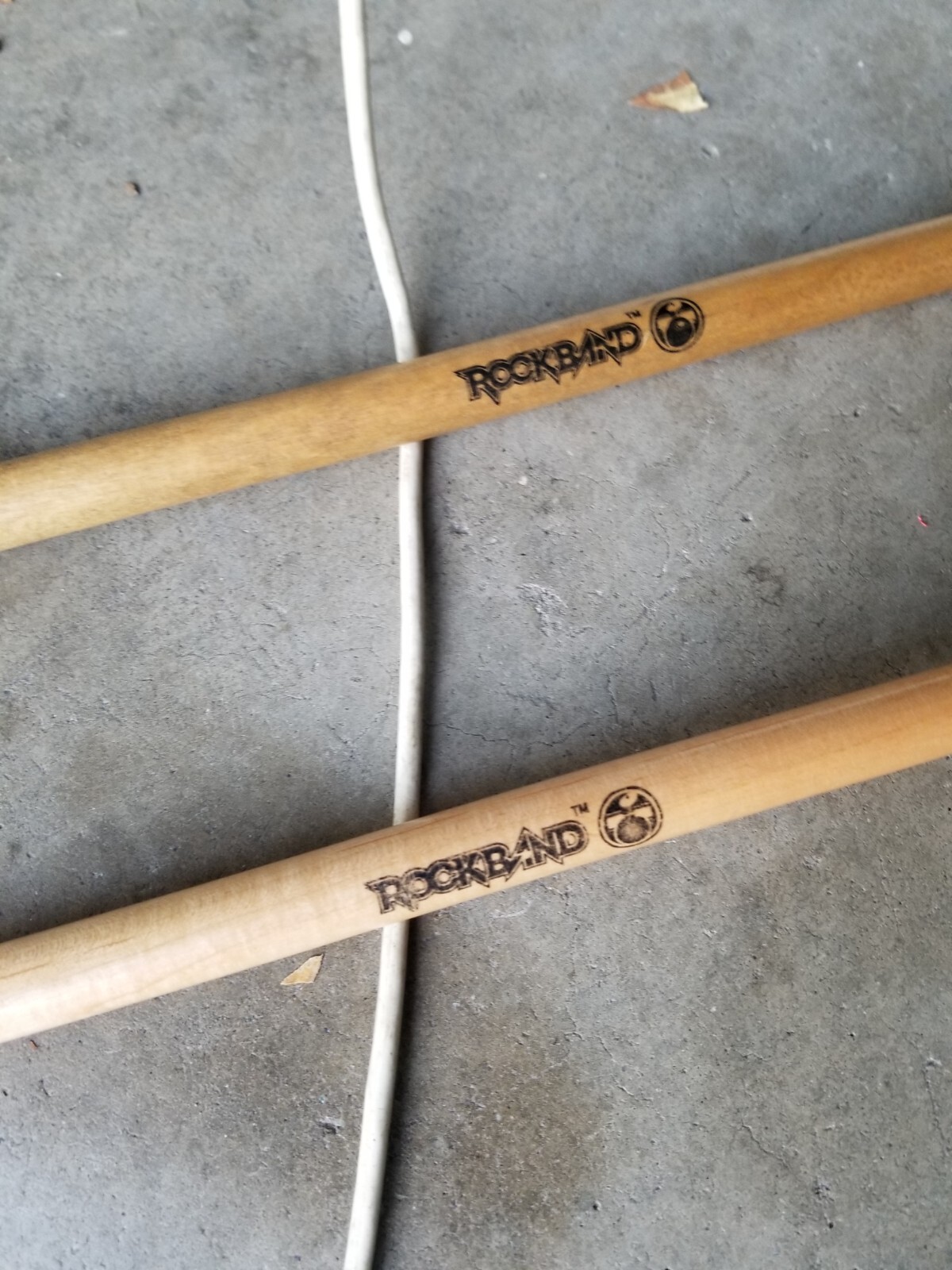 Nintendo Wii Rock Band White Drum Set Stix USB WIRED 19092 Harmonix eBay