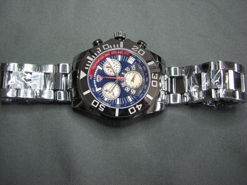 Swiss Legend PEPSI Dial 45mm Tungsten Watch - Swiss ETA Chrono Sapphire Crystal - Picture 4 of 20