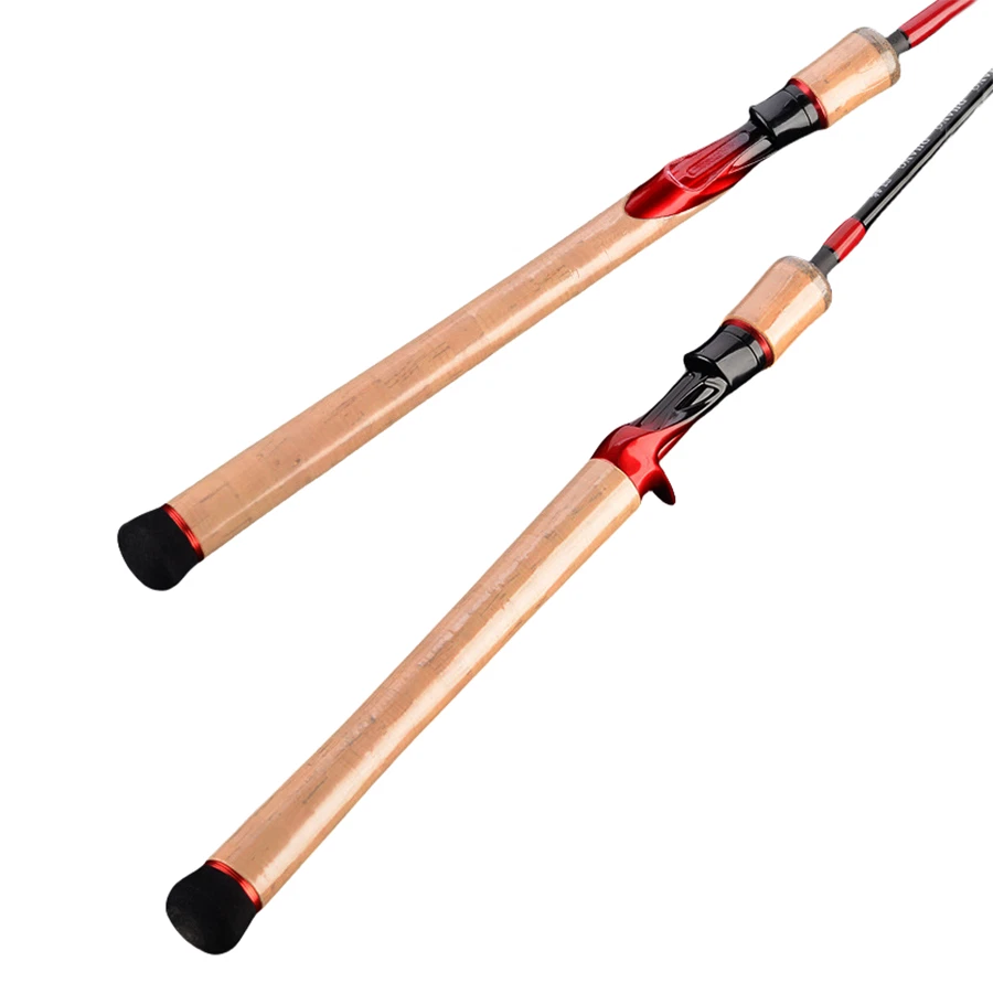 Caña de pescar giratoria de viaje DJ 6' 6'6'' 7' 2-8 lb caña de pescar de carbono ligero 5 piezas Foto 4 de 4
