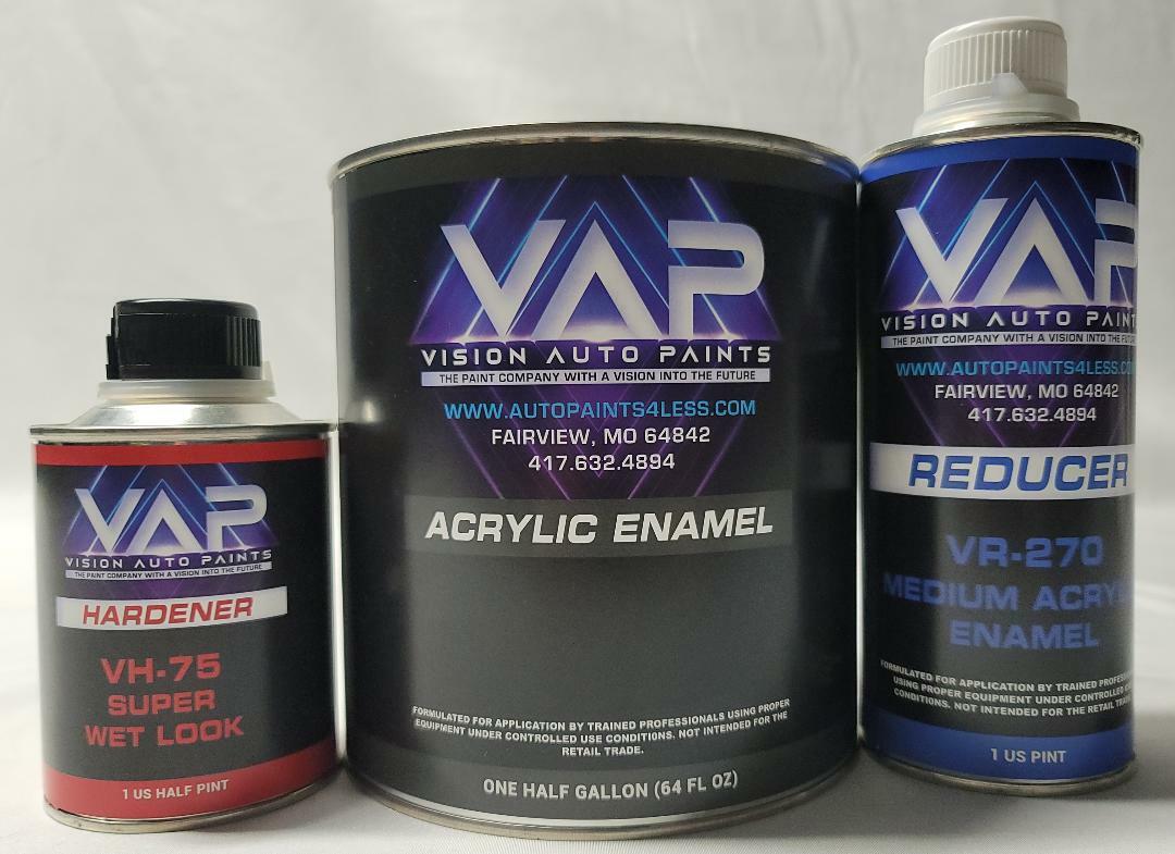 8671 Bright Blue H.S. Metallic Single Stage Acrylic Enamel Paint 2