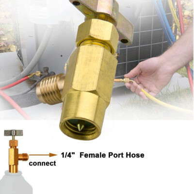 1/4 SAE Can Tap Adapter Valve AC Bottle Opener for Cans Gold Adapter