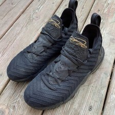 Nike LeBron 16 XVI Youth Size 6.5Y Boys "I Am King" Black Gold AQ2465-007