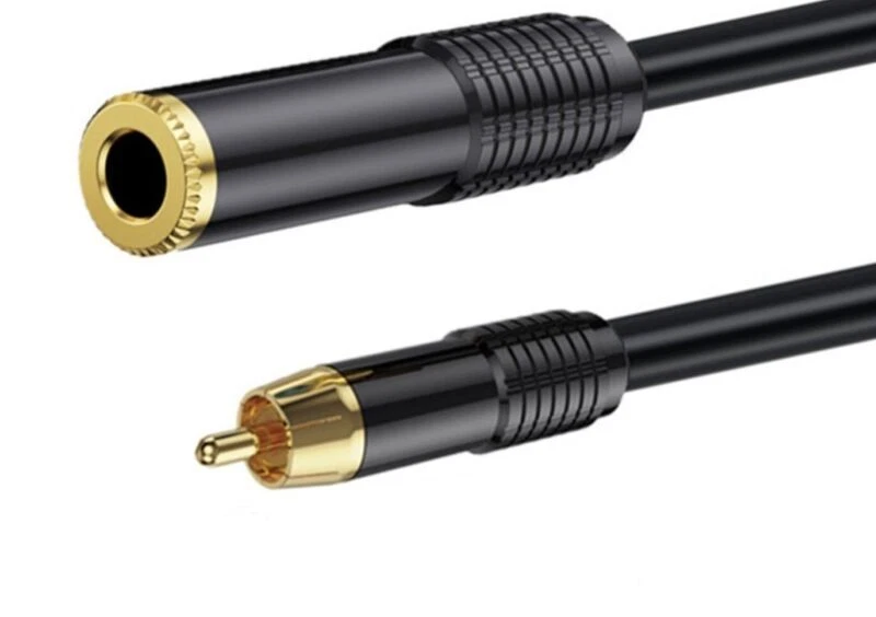 1/4 inch 6.35mm Mono TS to RCA Audio Converter Cable | Female to Male | 3m - Image 3 of 4