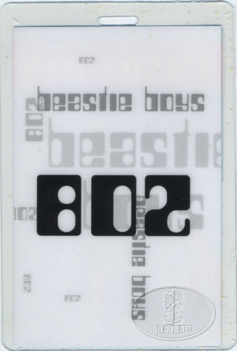 BEASTIE BOYS 1998 TOUR VIP laminierter Backstage-Pass nummeriert - Bild 2 von 2