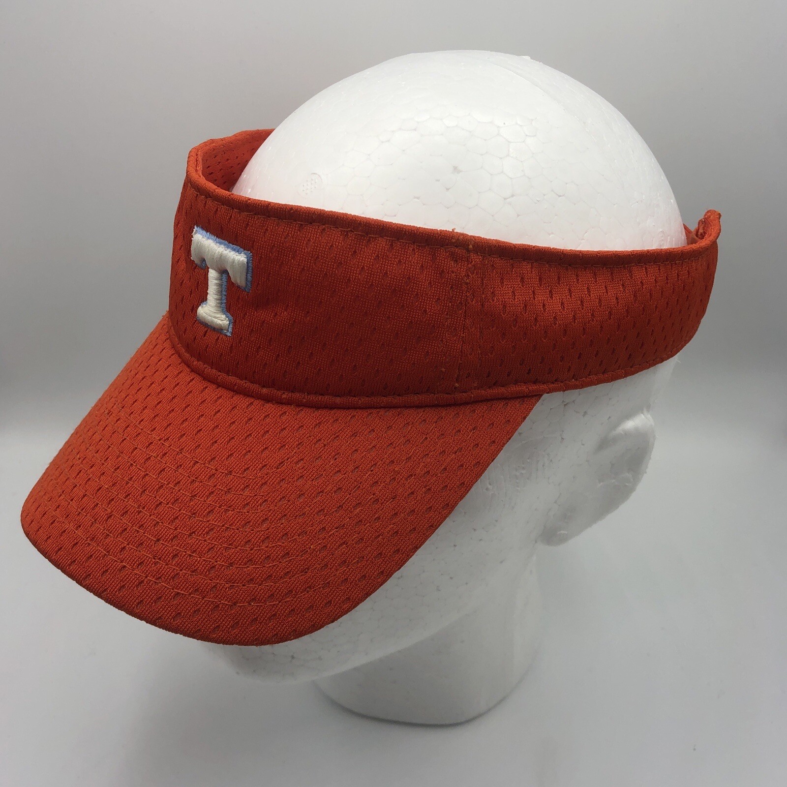 Unknown T Logo Visor Cap Hat Adjustable Adult Ora… - image 2