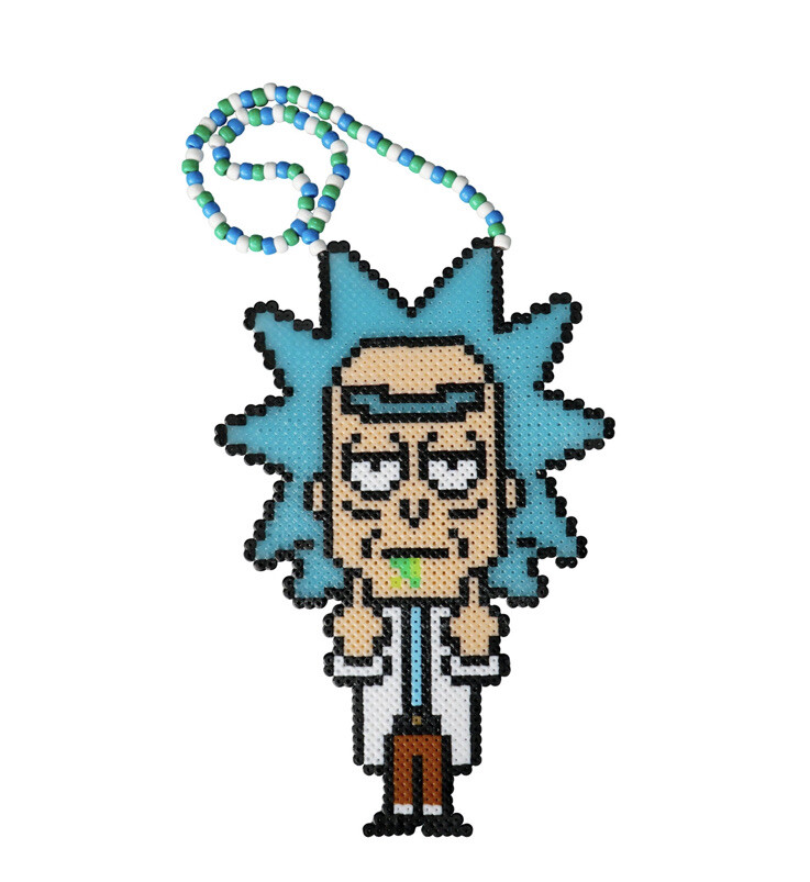 Trippy Rick Morty Rick Hama Beads NEW Rick And Morty Kandi