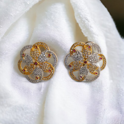Bollywood Ethnic Wedding Party Exquisite Floral Pendant Set with Matching Ring - 第 4/16 張圖片