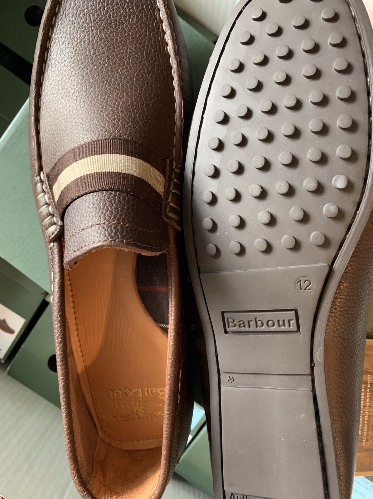 Barbour MANSELL Men's LOAFERS made in 