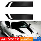 <!--F#f_0-->2x Wide Black Racing Car Hood Stripe Decal Auto Vinyl Bonnet Sticker Universal<!--F/-->