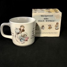 Wedgwood Mrs Tiggy Winkle Cup Mug Baby Toddler Beatrix Potter New Old Stock NIB