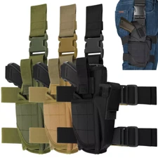 Tactical Thigh Holster Adjustable Drop Leg Holster Right Hand Pistol Gun Holster