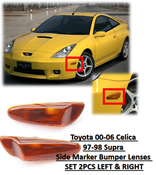 Saya Toyota 97-98 Supra 00-06 Celica / Side Marker Bumper Lenses
