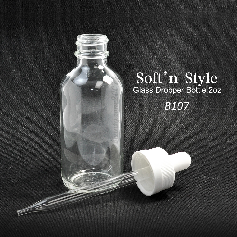 Soft 'n Style B107 Glass Dropper Bottle 2oz