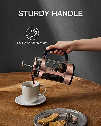 French Press Coffee Maker Large Classic Copper 304 Stainless Steel Coffee Press 