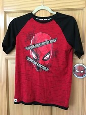 Marvel Spiderman Tee Shirt Boy Size XL 14-16 red NEW