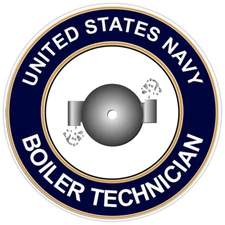 U.S. Navy Boiler Technician Bumper Sticker Military Vinyl Soldier Decal 5"