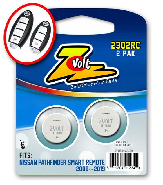 2 KEYLESS SMART REMOTE BATTERY For 2008 2019 NISSAN PATHFINDER KEY 