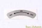 Vespa Sticker Fuel Tap Lever - "Reserve - On - Off" - V50 GT GL PX Fuel Tap