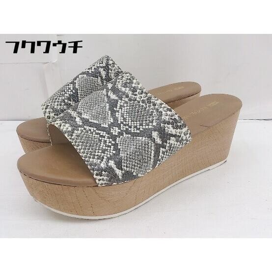 Rode Sko Thick-Soled Python Pattern Sandals Size … - image 1