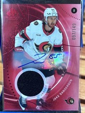 2025-26 Upper Deck Sp Game Used - Jake Sanderson #18 Red Autograph Jersey...