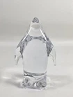 Clear Art Glass Penguin By Legends Of Murano Taiwan 4.5" Figure Vintage
