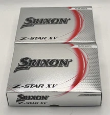 Srixon Z-Star XV Pure White Golf Balls 12 Pack Lot of 2 Total of 24 New Sealed