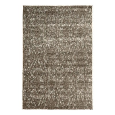 Linon Prisma Electric Machine Made Polypropylene 5'3''x7'6'' Rug in Brown